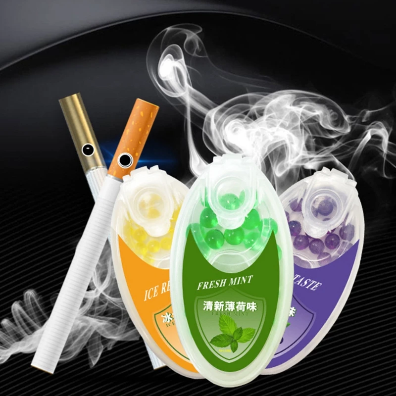 

100pcs Mix Fruit Flavor Menthol Capsule Mint Beads Explosion Pops Cigarette Ball G6DA