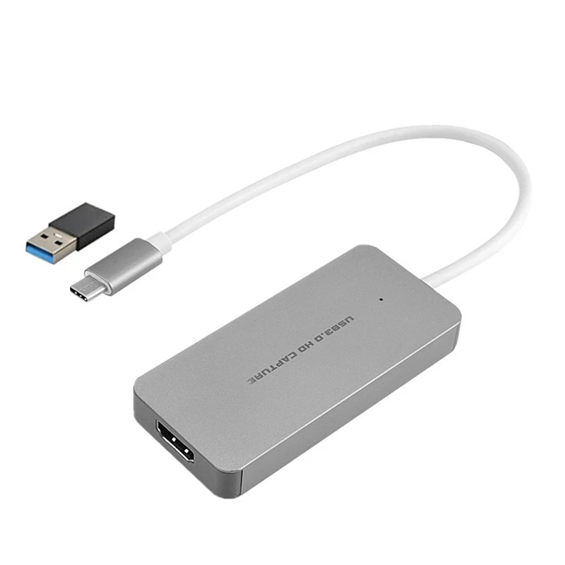 

Карта видеозахвата HDMI-Type C USB 3,0 1080P для PS3 PS4, игр, прямой трансляции для Mac Windows Win10