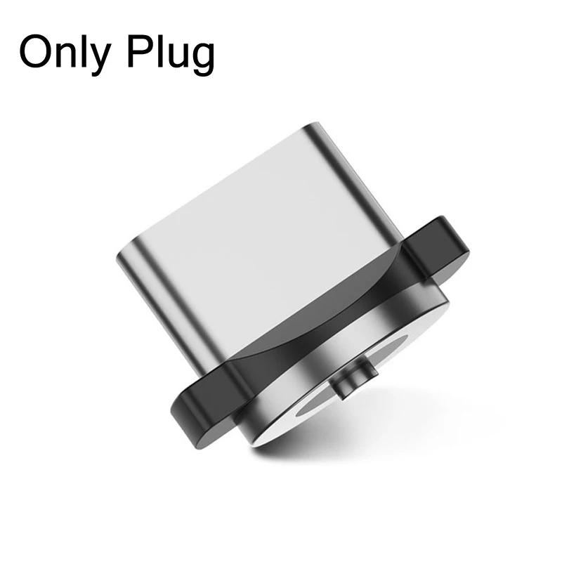 USLION Магнитный кабель usb type C Магнитный зарядный Micro usb кабель для iPhone samsung usb c Быстрая зарядка зарядный провод - Цвет: Only Plug