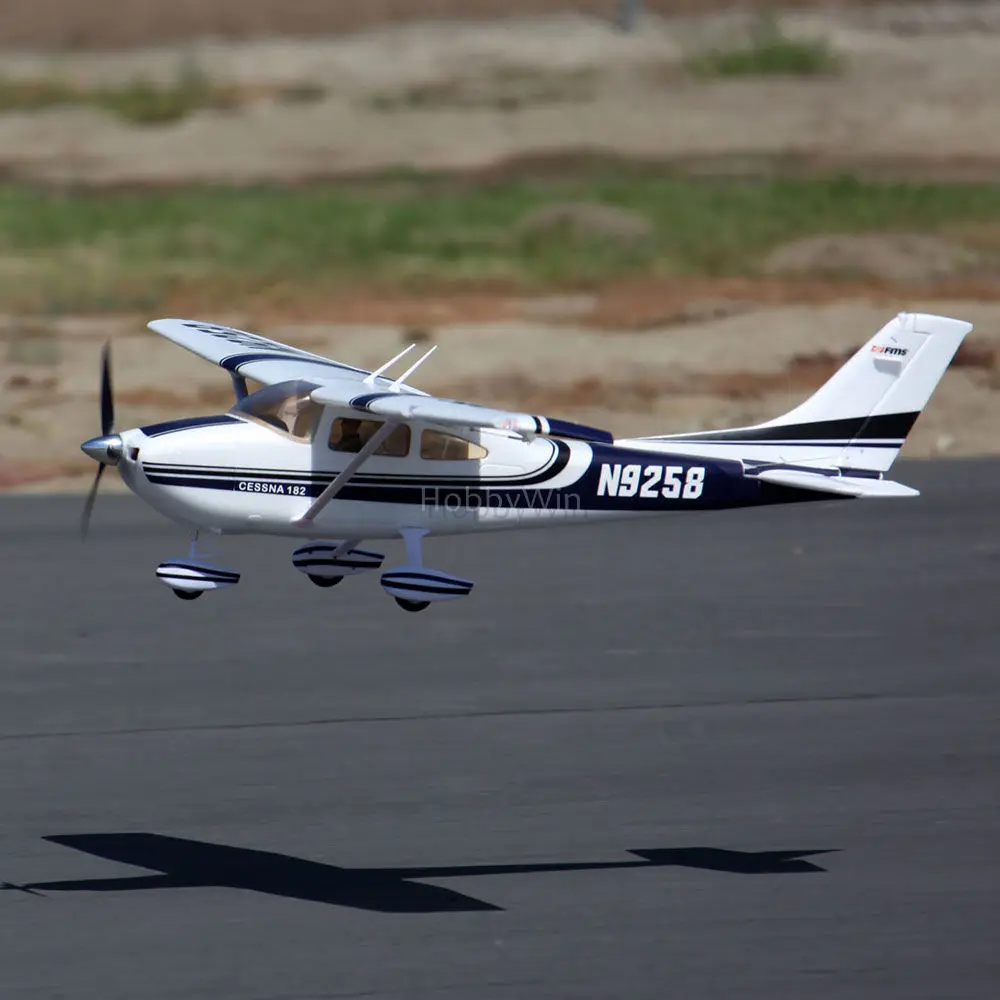 FMS MODEL 1410MM Cessna 182 EPO AT Blue RC Airplane Sky Trainer Scale Aircraft