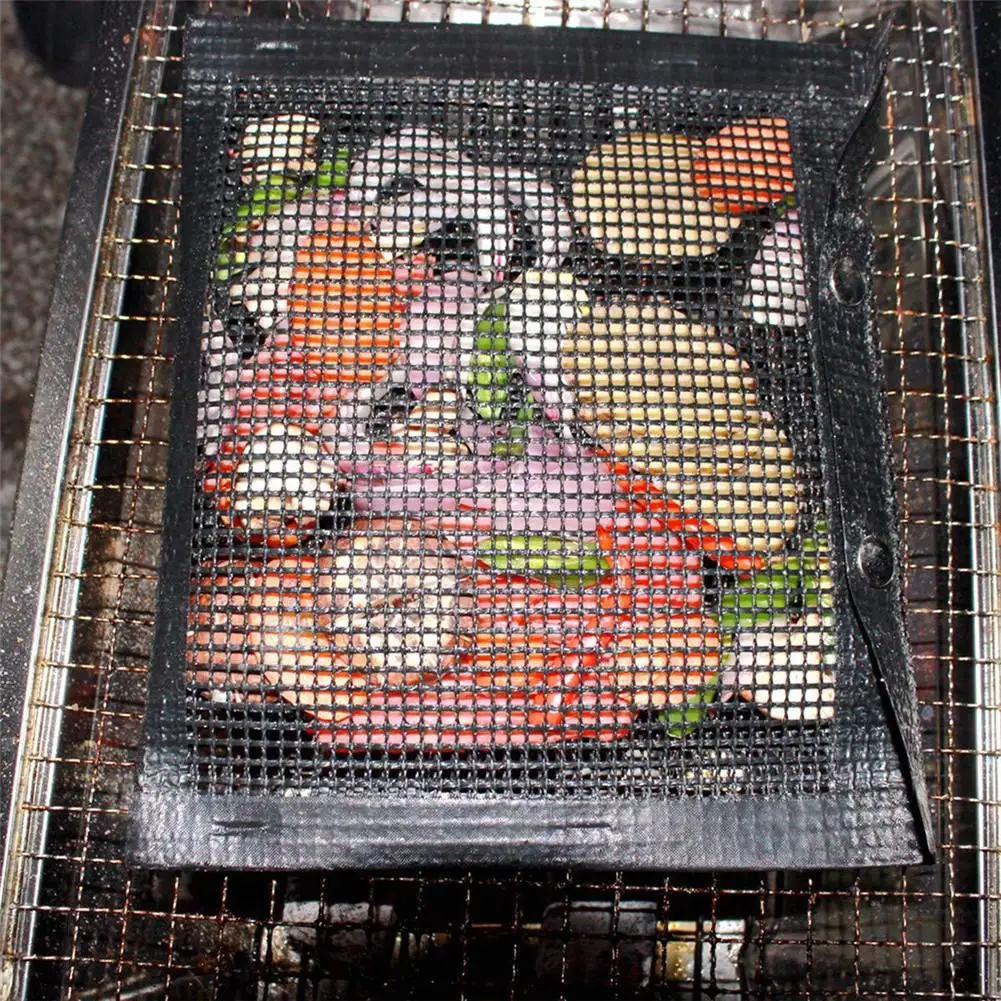 Reusable BBQ Bake Bag Mesh Grilling Bags Non-Stick Easy To Clean Tool For Outdoor Picnic Cooking Kitchen Tools | Дом и сад
