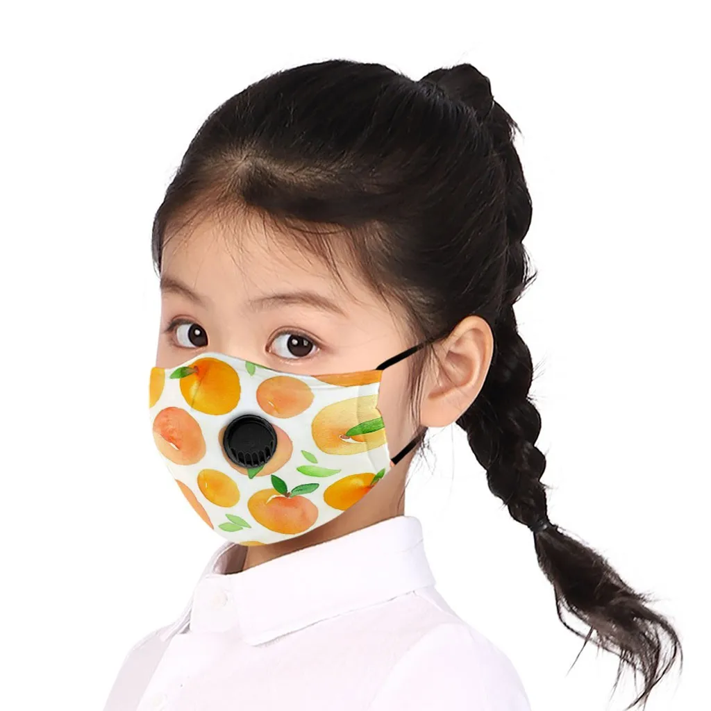 

Polyester Washable Reusable 1PCS Face Mask Fashion Print Breathing Children Mouth Cover Mouth Mask With Design Masque Mariage