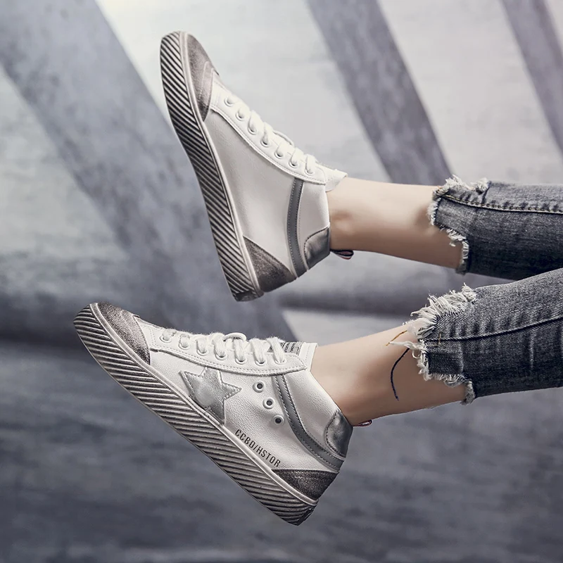 Mvp Boy большой Размеры Для женщин золотистые качественные Скейтбординг обувь для