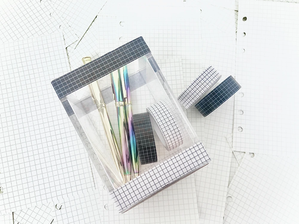 Сетка васи лента 10 м черная белая записываемая бумага клейкая для маскировки 15 мм