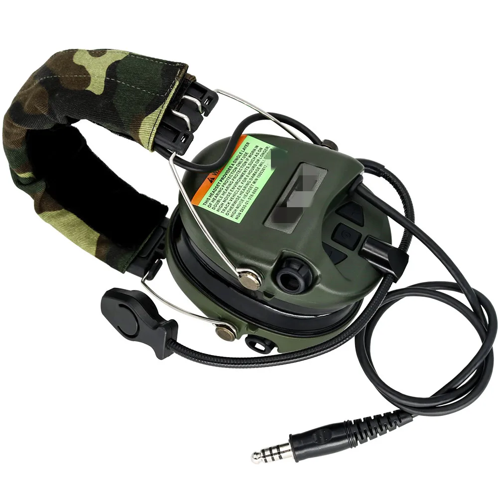 TCIHEADSET Tactical Hunting Pickup Noise Reduction MSASORDIN Headphone Airsoft Tactical Headset Electronic Shooting Earmuffs FG