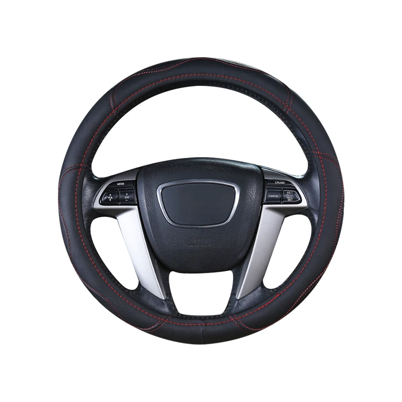 

Faux Leather Car Steering Wheel Cover 38CM All Seasons Universal Car Handle Cover Breathable and Wear-resistant Car Accessories