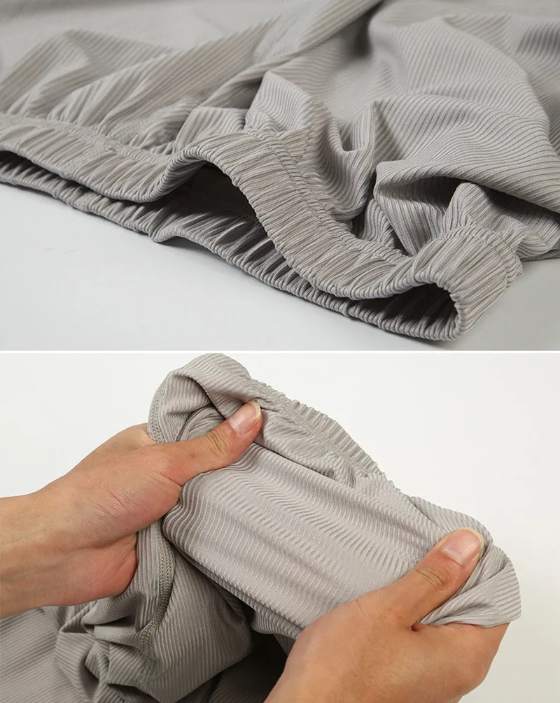 Men's Sets Short Sleeve Shorts Pajamas Summer Ice Silk Sleepwear Women's Threaded Short Sleeved T Shirt Man Casual Home Clothes