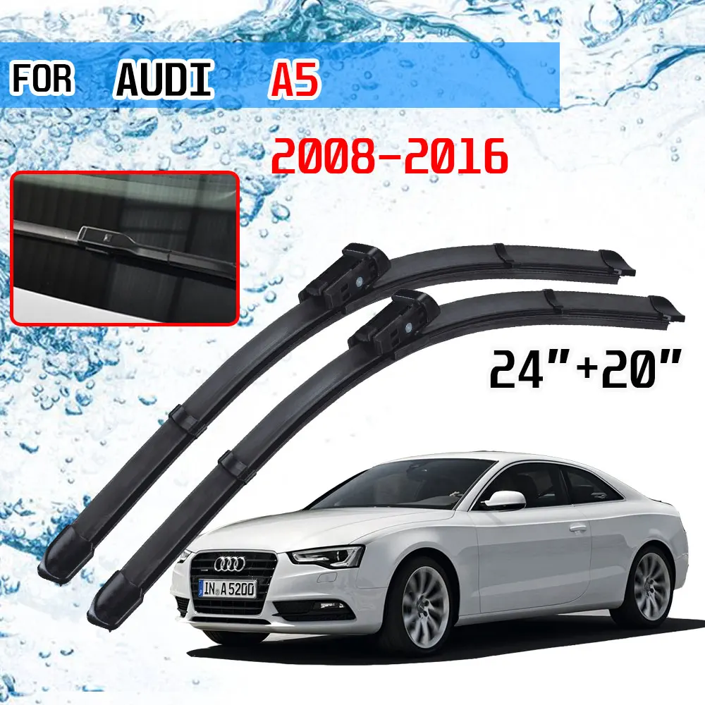 For Audi A5 2008 2009 2010 2011 2012 2013 2014 2015  2016 Accessories Car Front Windscreen Wiper Blades Brushes Cutter