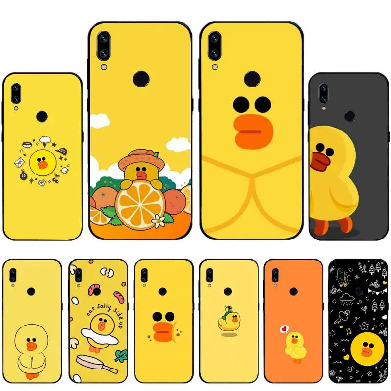 

Cartoon cute Yellow Duck Phone Case For Xiaomi Redmi 7 9t 9se k20 mi8 max3 lite 9 note 8 9s 10 pro Cover Shell Funda Coque