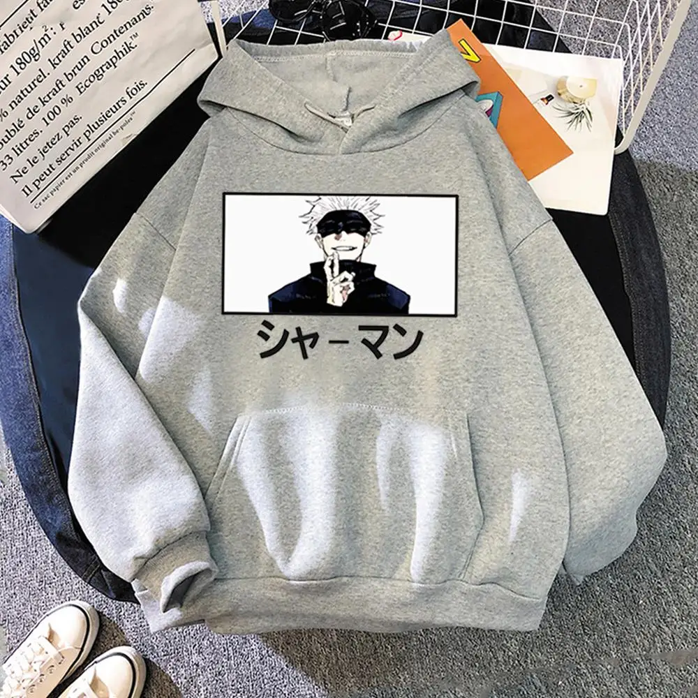 

Japanese Anime Hoodies Jujutsu Kaisen Graphic Hoodie Spring Autumn Cartoon Streetwear Harajuku Satoru Gojo Shaman Sweatshirts