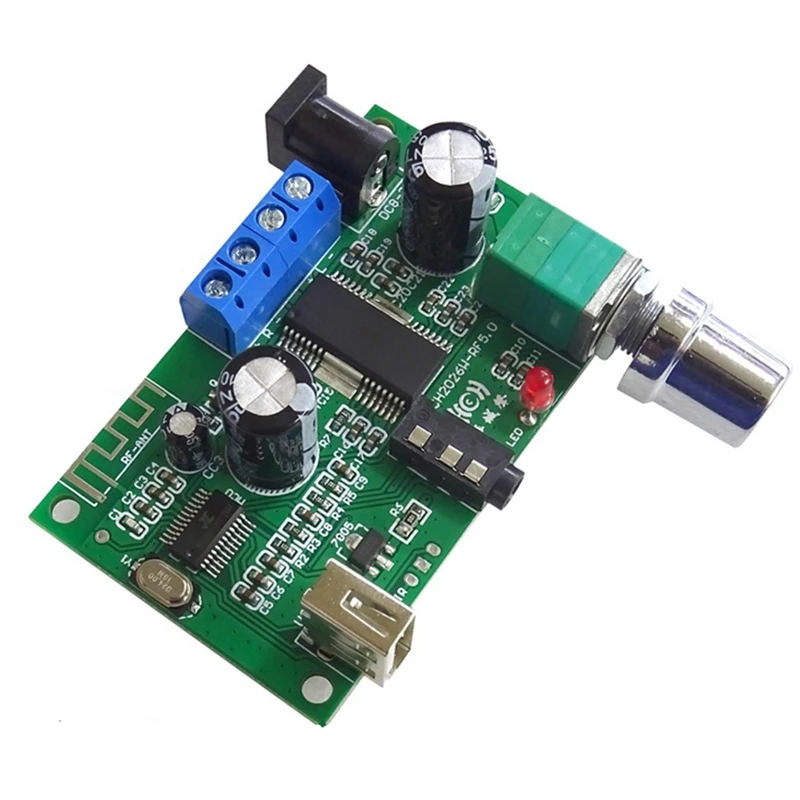 

Bluetooth 5.0 Power Amplifier Board 2X26W Stereo Sound Amplifiers AUX USB Decoder Amplificador Speaker Home Audio Amp