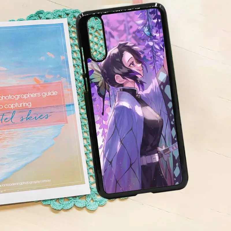 

Kochou Shinobu Demon Slayer anime protective funda Phone Case PC for iPhone 11 12 pro XS MAX 8 7 6 6S Plus X 5S SE 2020 XR