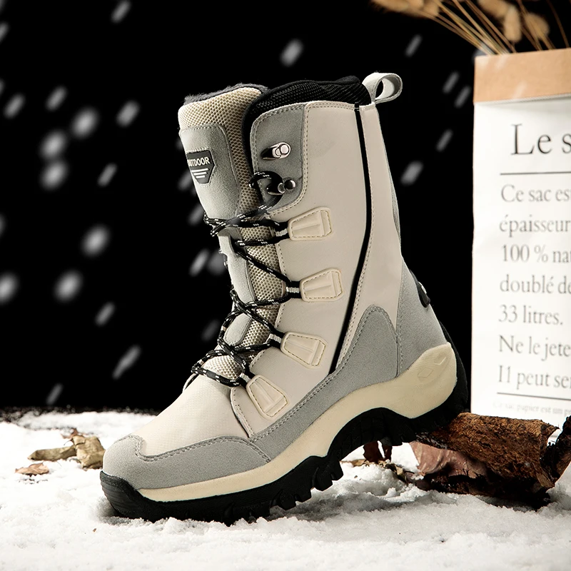 Женские зимние ботинки зимняя теплая обувь водонепроницаемые резиновые