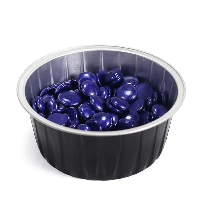 Черная круглая форма алюминиевая фольга для депиляции удаление волос тающая