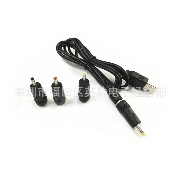 

Поверните адаптер USB 2,5 3,0 3,5 4,0 5,5*2,1/2,5 мм, зарядная линия, круглая головка, мощность 1 метр