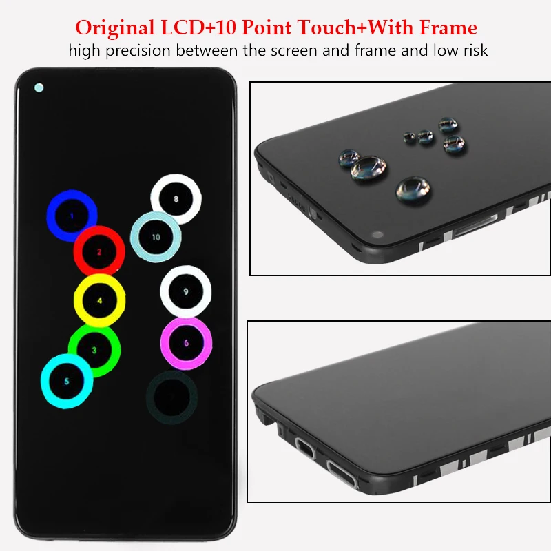 

Original Display For Redmi Note 9 LCD Display Touch Screen Digitizer Assembly Replacement For Redmi Note 9/Redmi 10X 4G Screen