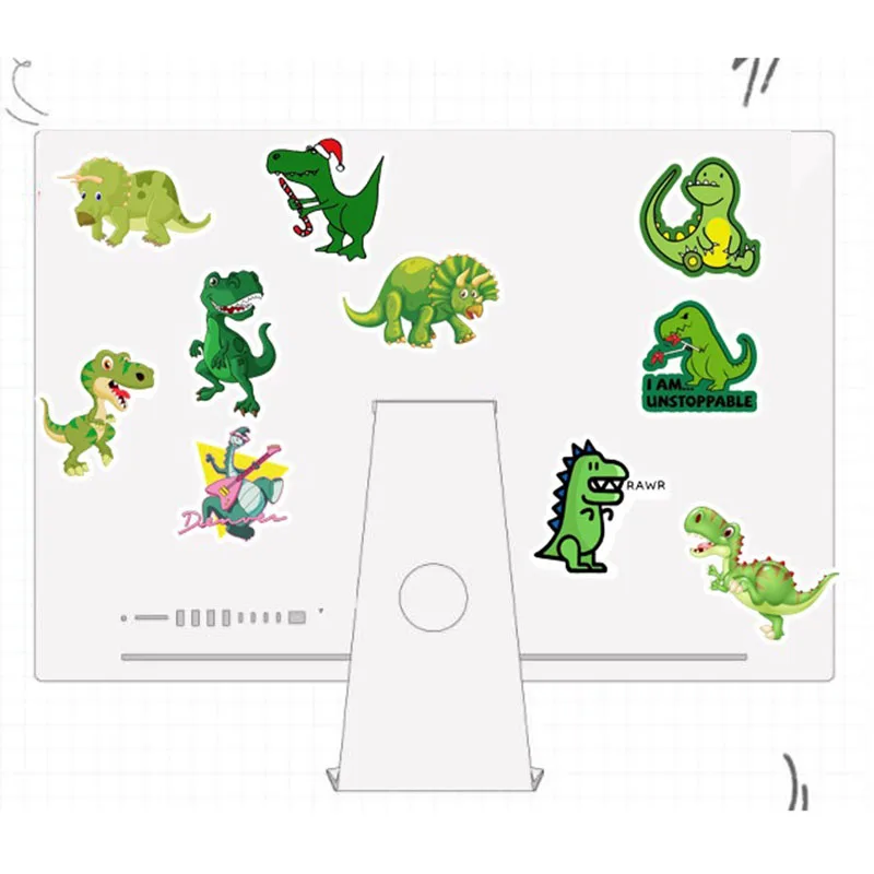 

50PCS Cute Cartoon Dinosaur Stickers Children DIY Snowboard Luggage Fridge Guitar Graffiti Waterproof Classic Toy Decals