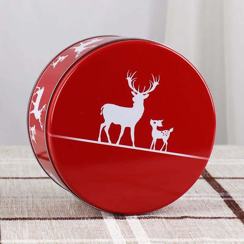 Новая модная коробка для печенья на заказ упаковки Sugarake жестяная круглые большие