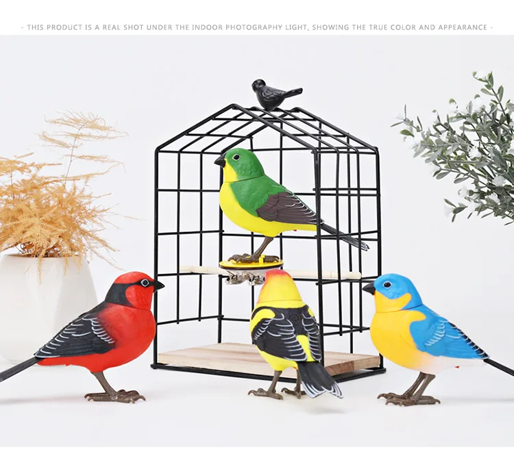 Электронная игрушка милая Поющая птица Интерактивная имитация запястья