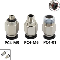mega pneumatic connectors pc4 01 pc4 m5 pc4 m6 remote bowden m10 thread stainless steel fast fittings 3d printers parts feeding