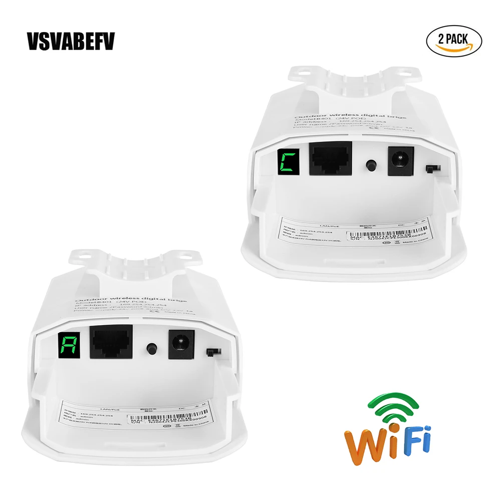 KuWFi открытый беспроводной Wi-Fi роутер 1 км WIFI мост 300Mbps CPE с 24В POE адаптер для ip-камеры
