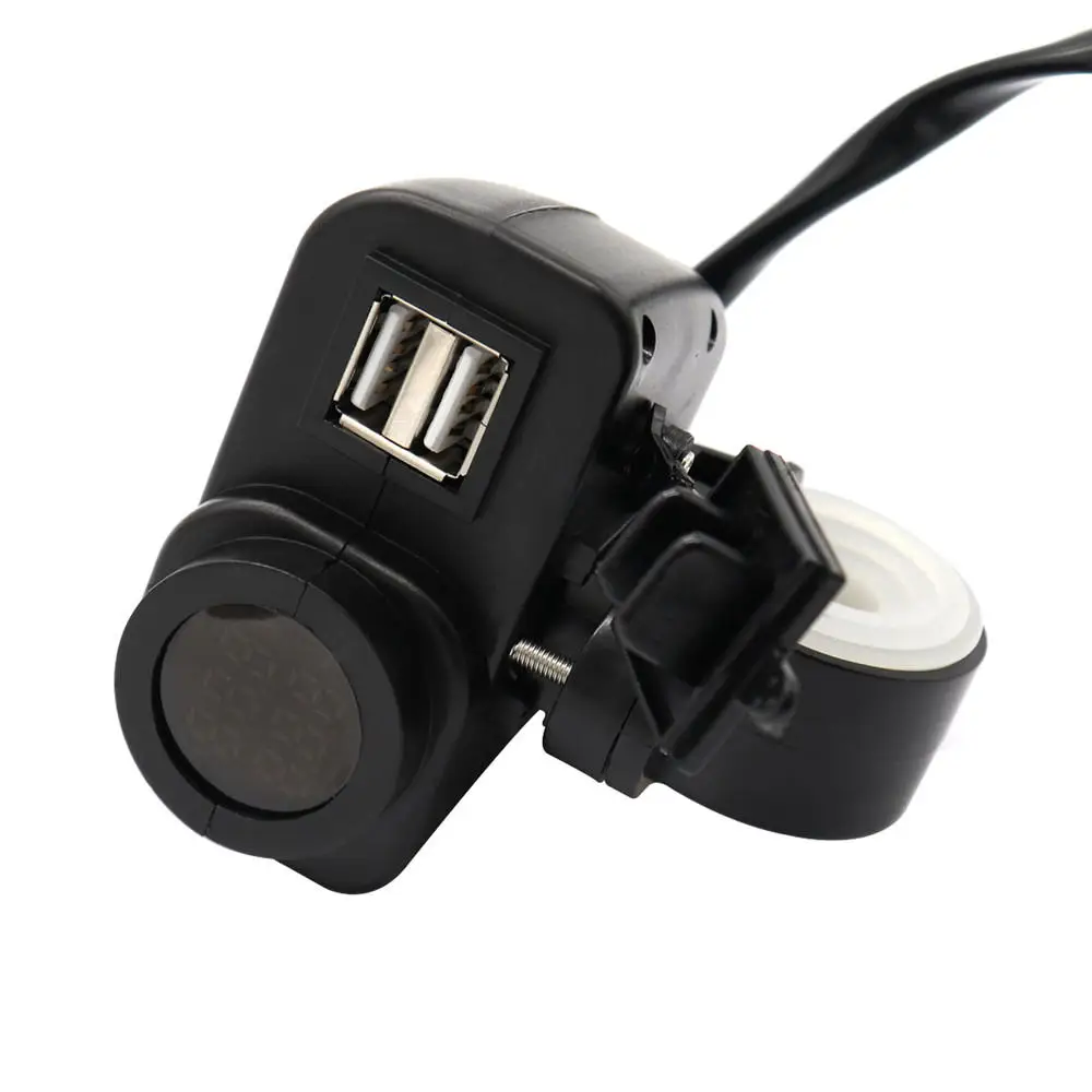 2.1A светодиодный 12V Многофункциональный водонепроницаемый мотоцикл USB зарядное