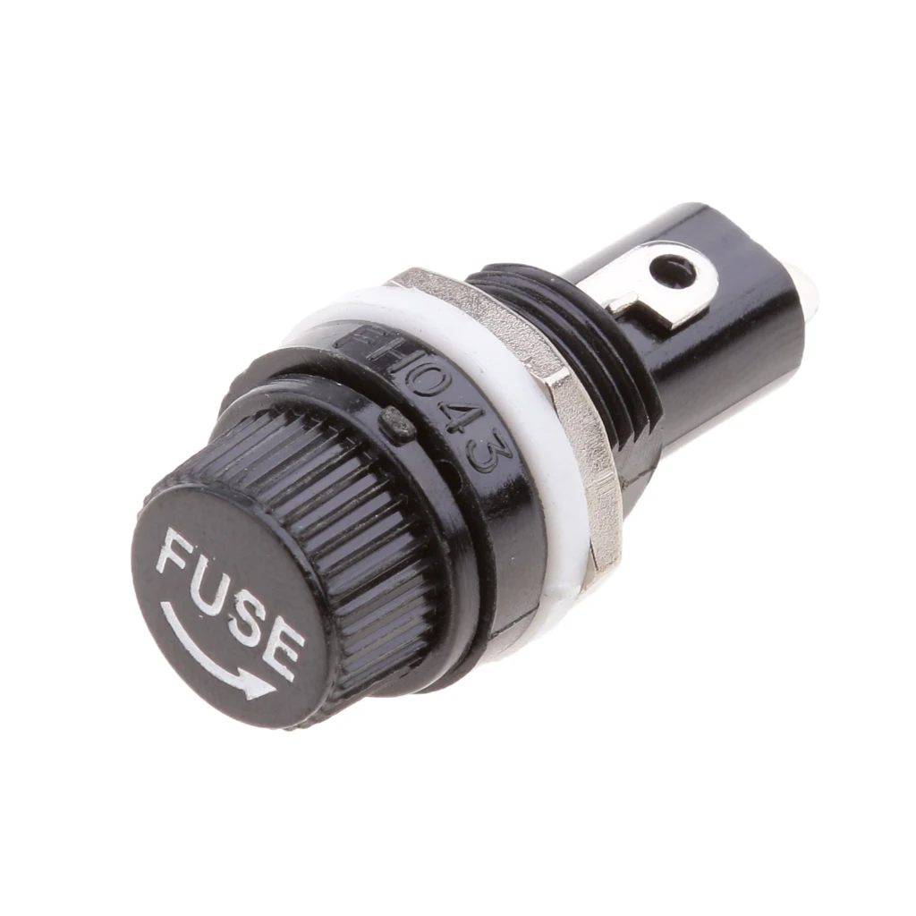 

5 шт. держатель предохранителя трубки для 5x20мм панель предохранителей крепление 10А/250В 15А/125В