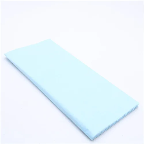 sky blue 10 шт. 50*65 см папиросная бумага DIY ручной работы крафт-бумага цветы подарок Свадебная Упаковка праздничные и вечерние товары для украшения дома - Цвет: sky blue