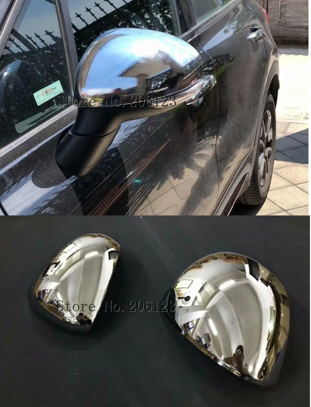 Авто покрытие Стайлинг для FIAT 500X 2014 2015 2016 2017 2018 2019 ABS хром боковое крыло зеркало