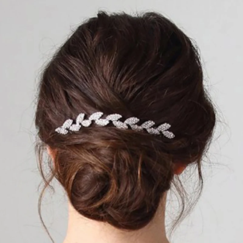 

Wedding Hair Accessories for Brides Headwear Hair Vine with Barrette Rhinestone Hair Combs Bridal Hairpieces Silver Gold Tiaras