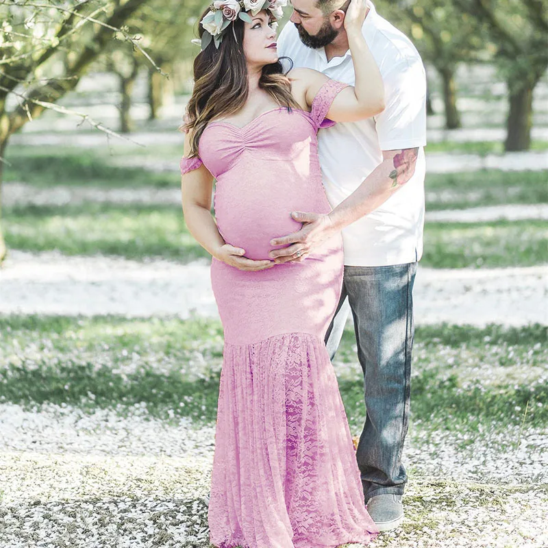 Кружевное платье для беременных детская игрушка в ванную женщин Макси