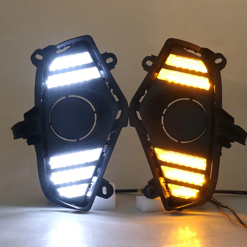 2 шт. LED DRL для Toyota RAV4 2019 2020 Светодиодный дневной светильник Водонепроницаемый с