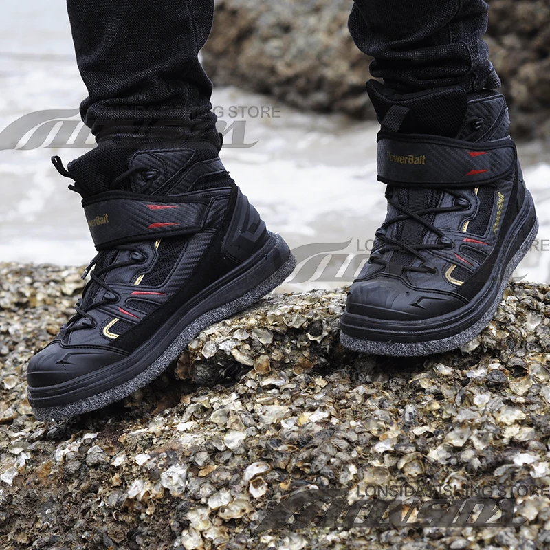 Enlarge New Type Fishing Shoes wadeMen's Shoes Waterproof Skid-proof Reef-climbing Shoes Air-permeable Handiness Fabric Felt Spike Soles