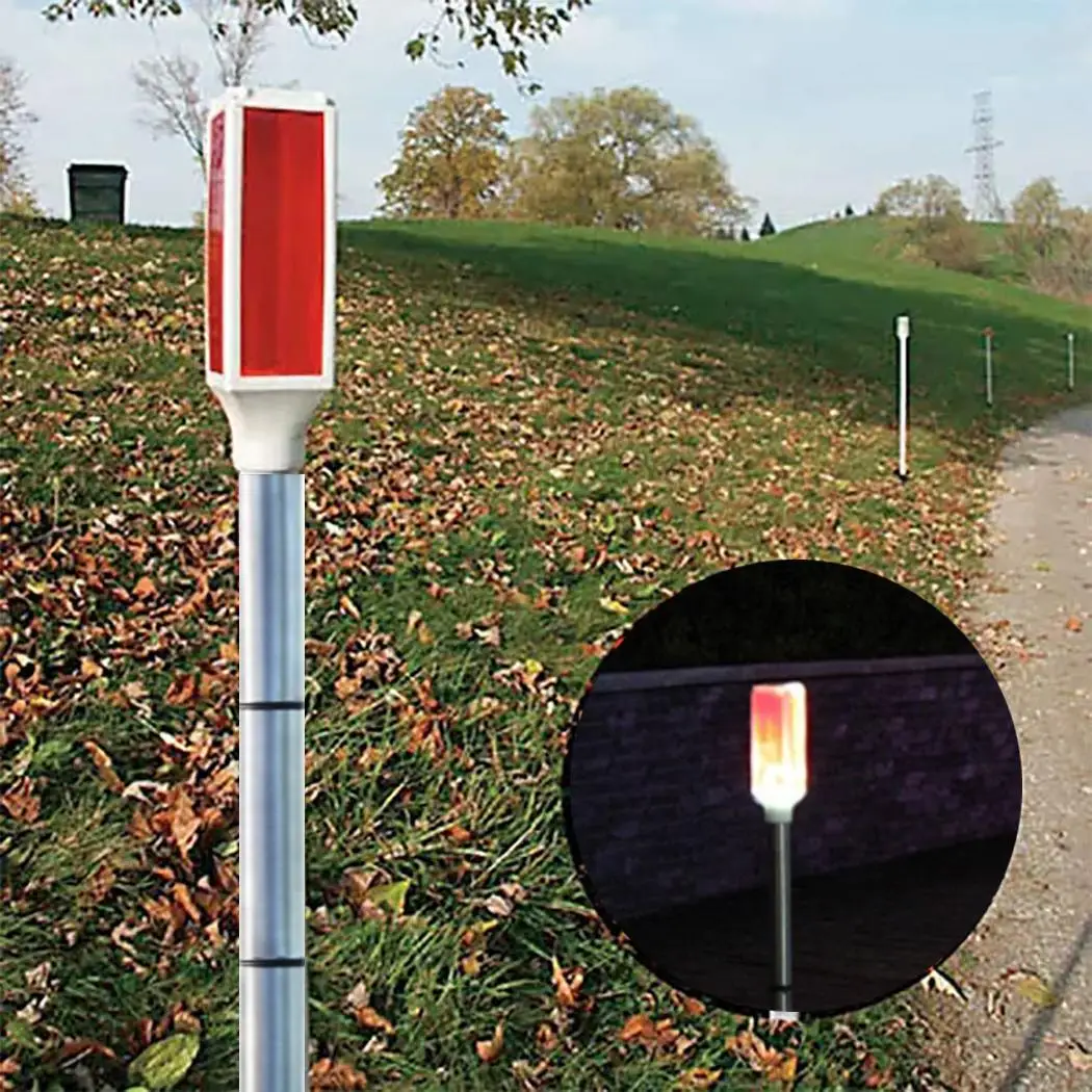 5 шт./кор. солнечные дорожные указатели устойчивый мигающий настройки красный 157G