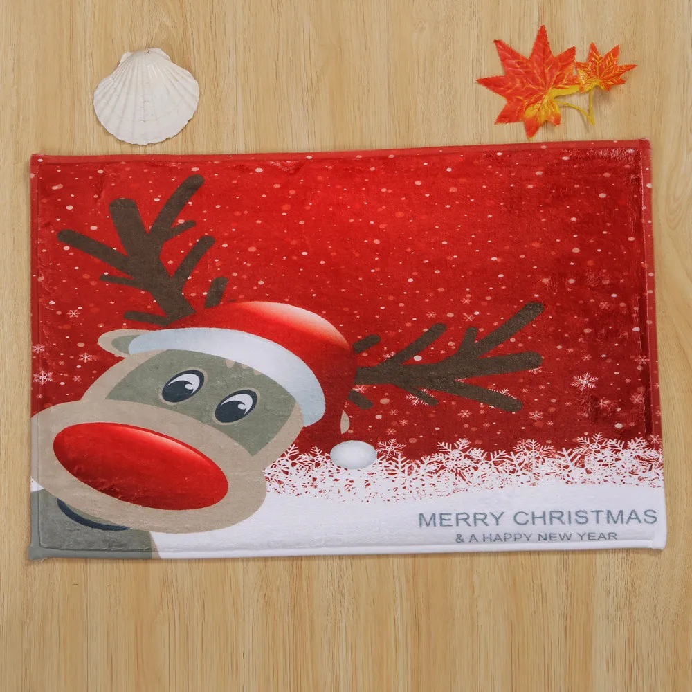 Веселый Рождественский Коврик для двери коврик домашние ковры декора