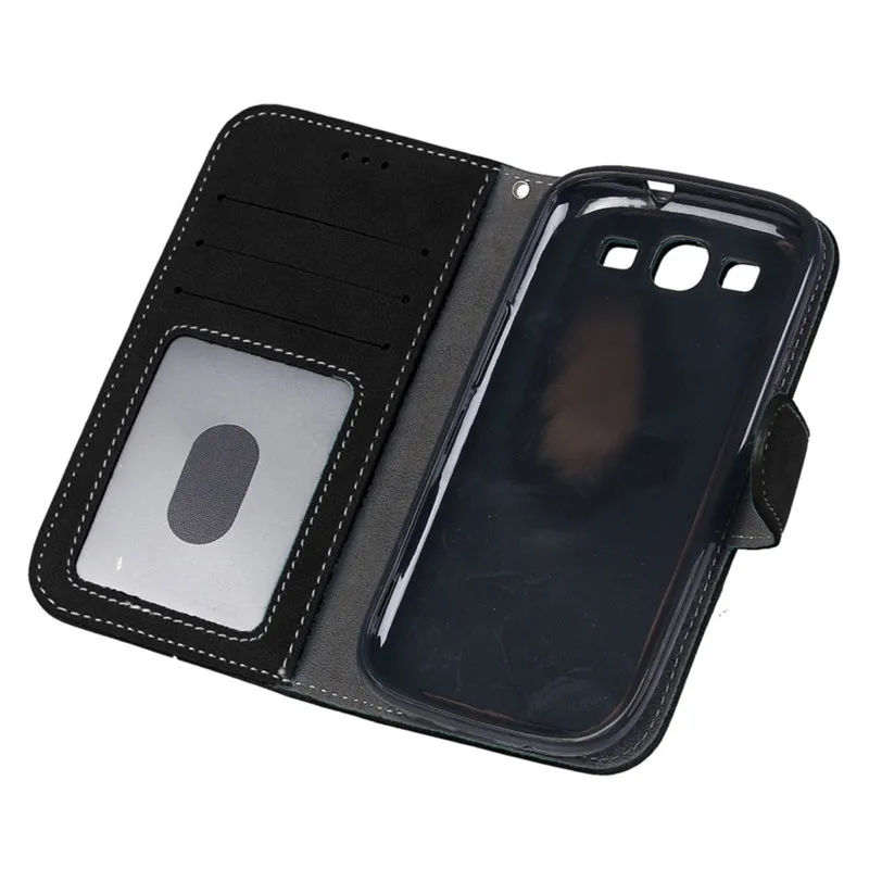 For Samsung Galaxy S3 Case Cover Flip PU Leather Phone Neo i9300 i9301 | Мобильные телефоны и аксессуары