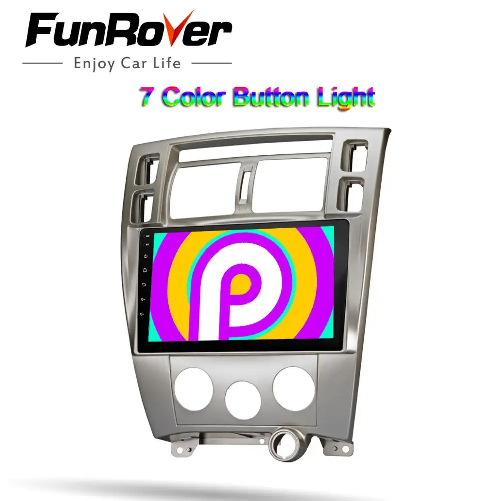 Funrover 2 din Android 9 0 автомобильный dvd 2.5D HD 10 1 "автомобильный радиоприемник с