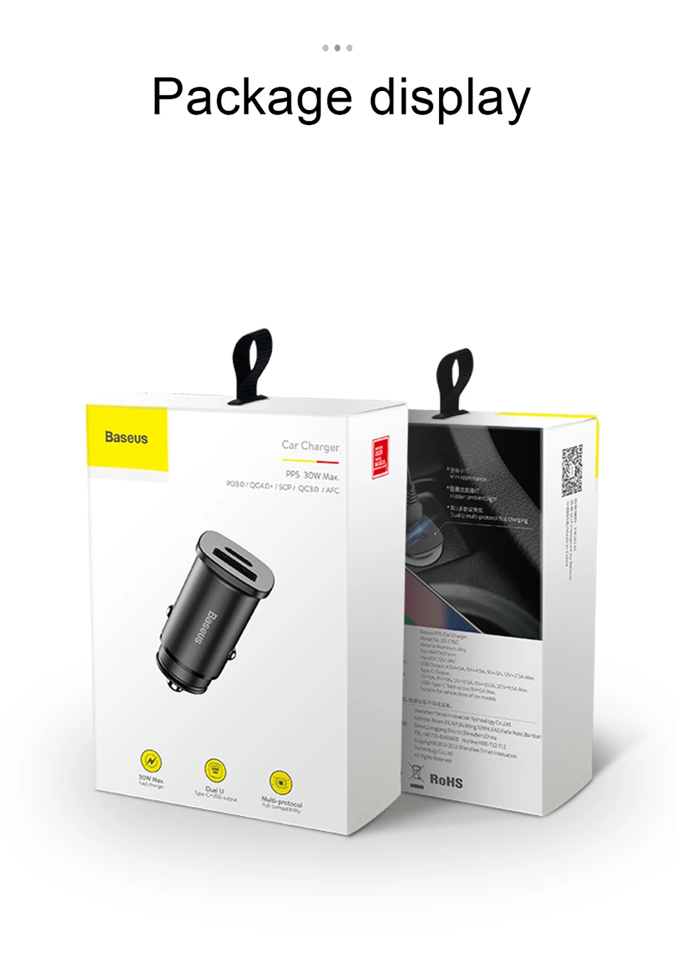 Baseus Быстрая зарядка 4,0 3,0 USB Автомобильное зарядное устройство для iPhone 11 Pro Max Xiaomi huawei SCP QC QC4.0 QC3.0 C PD быстрое автомобильное зарядное устройство для телефона