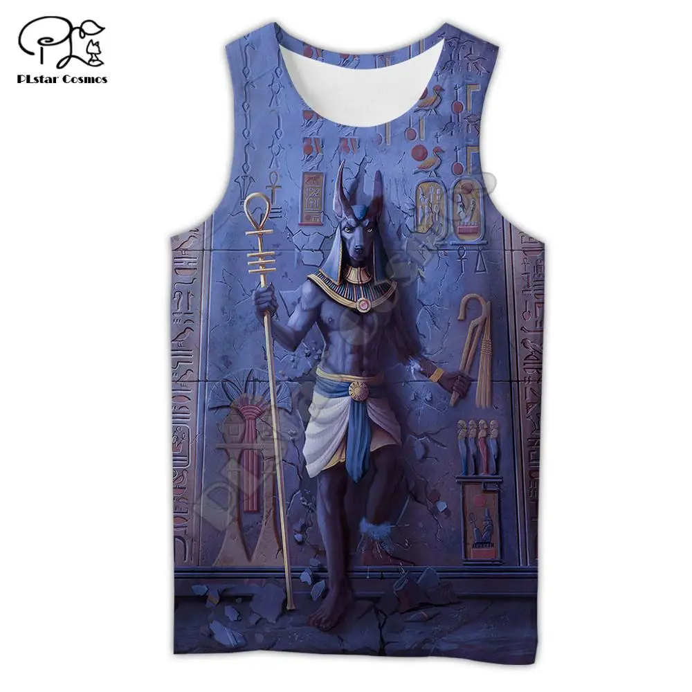 

PLstar Cosmos Horus Egyptian God Eye of Egypt Pharaoh Anubis face Symbol 3DPrint Unisex Summer Vest/Tank Top Mens Womens s-9