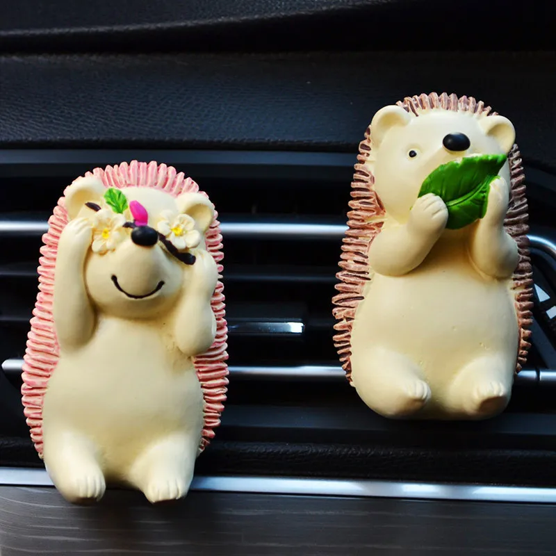 

Car Exhaust Diffuser Car Accessories Air Freshener Cute Hedgehog Solid Car Perfume Air Freshener Car Interior Accessories
