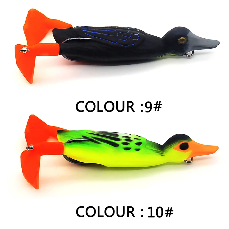Плавающая утка искусственные приманки для рыбалки мягкие наживки воблеры 9 5 см 12g