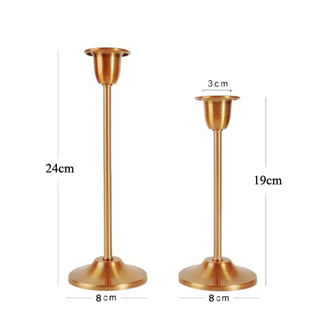 2 шт./компл. металлический подсвечник бронзового цвета ретро винтажный украшение