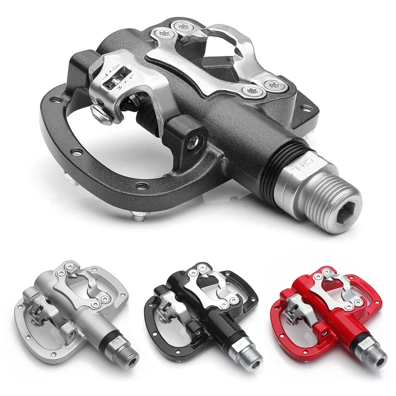 

MTB Mountain Bike Clipless Pedals With Cleats SPD Compatible Bicycle Aluminum alloy Auto-lock self-locking pedal