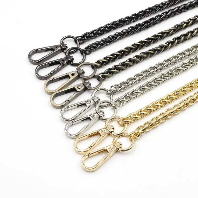 

125cm DIY Chain Strap Handbag Chains Accessories Purse Shoulder Crossbody Replacement Straps with Metal Buckles