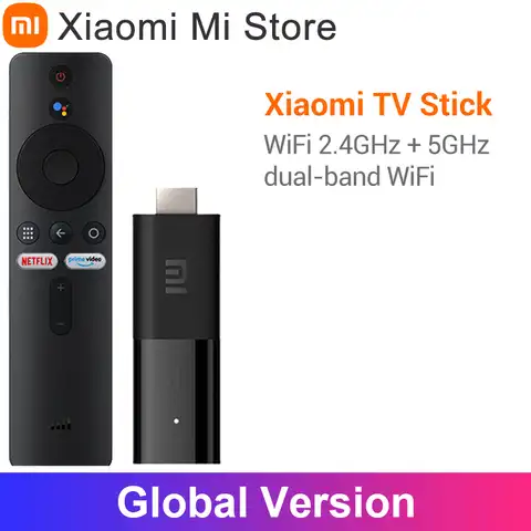 Оригинальный ТВ-стик Xiaomi Mi, Android TV 9,0, 1080P, HDR, 1 ГБ ОЗУ, 8 Гб ПЗУ, Bluetooth 4,2, Мини ТВ-ключ, Wi-Fi, Google Assistant