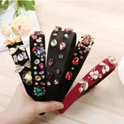 Новые повязки стразы из сплава популярные европейские и американские повязки для волос для женщин модные универсальные аксессуары для волос