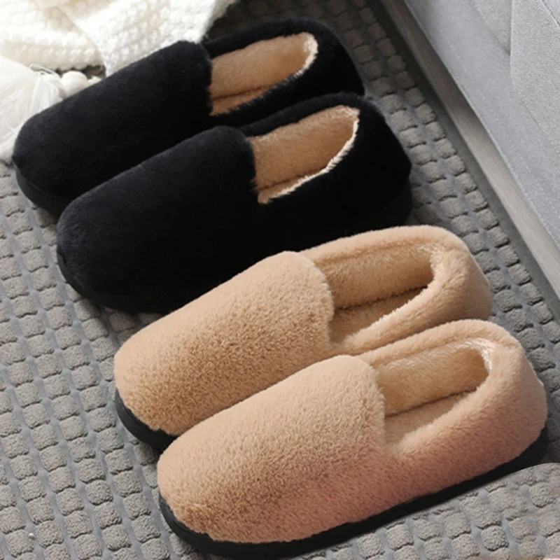 Женские туфли ручной работы, плюшевые меховые лоферы, плоская подошва, круглый носок, украшение с перьями, теплые, Осень-зима