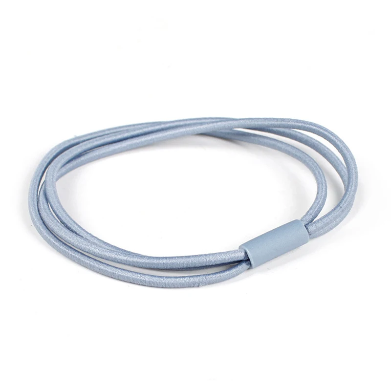 Простые резинки 1 шт. однотонные трехслойные высокоэластичные заколки для хвоста