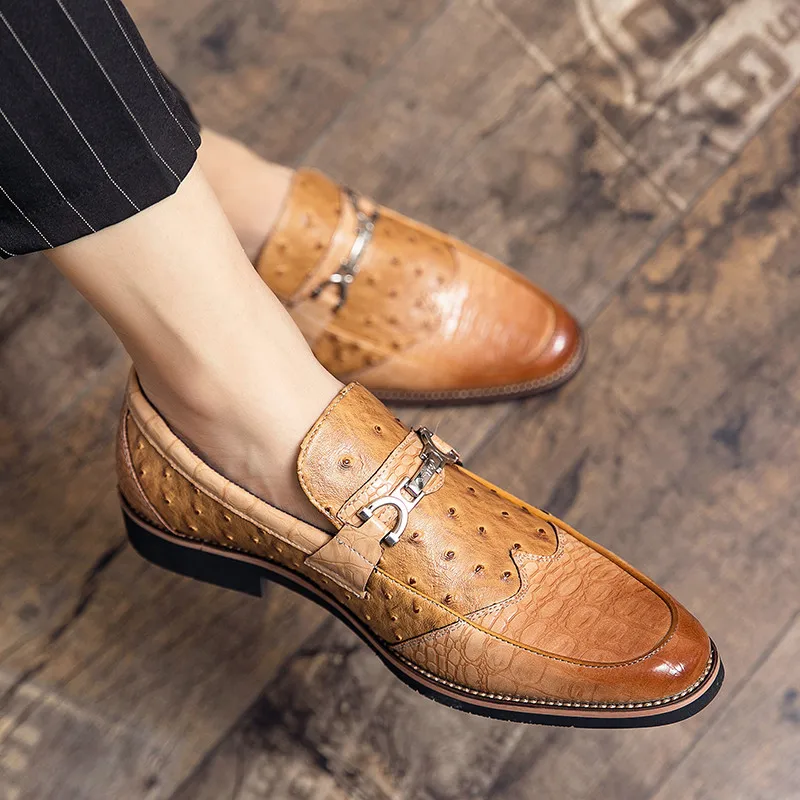 

Mens Shoes Casual Leather Shoes Oxford For Men Casual Men's Dress Summer Moccasins Brown Fashion Man Handmade Mens Italian