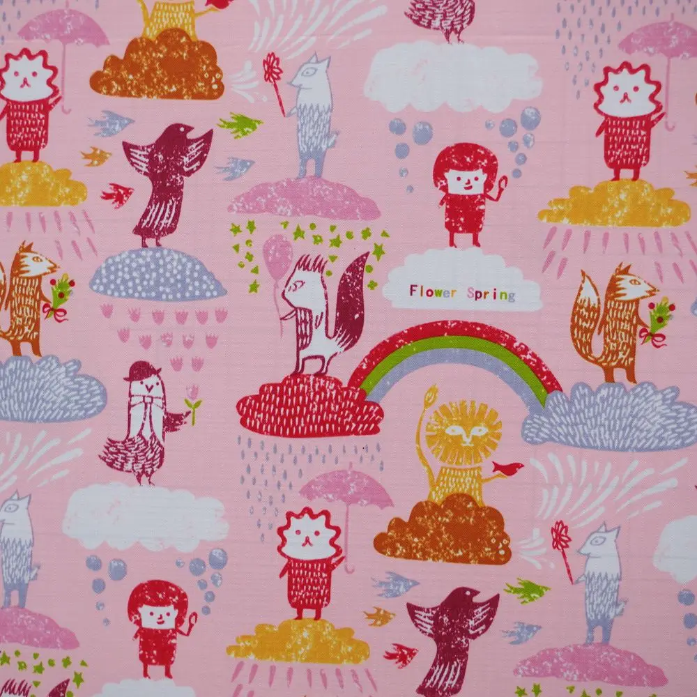 1 ярд полиэстер/ПВХ покрытая водонепроницаемая ткань для сумок белка Лев